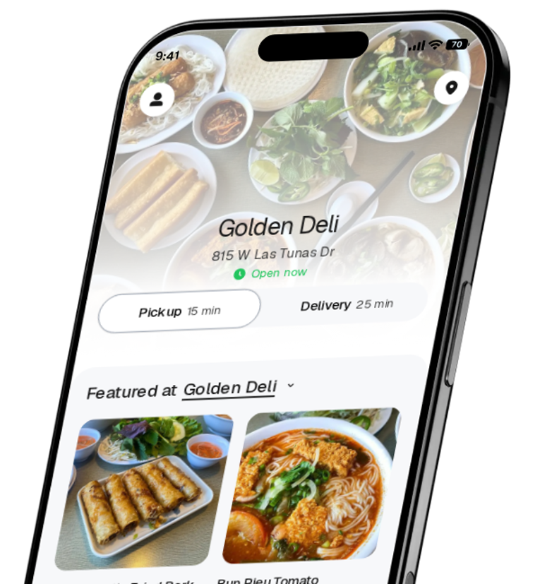 Golden Deli app preview